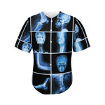 X-Ray Film Radiology Print Men's Baseball Jersey