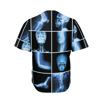 X-Ray Film Radiology Print Men's Baseball Jersey
