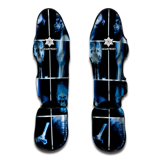 X-Ray Film Radiology Print Muay Thai Shin Guard