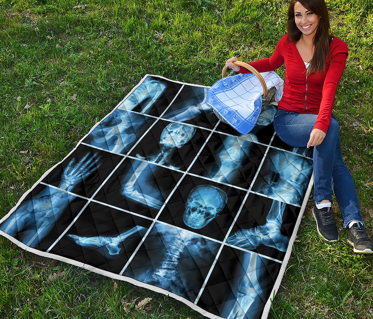 X-Ray Film Radiology Print Quilt
