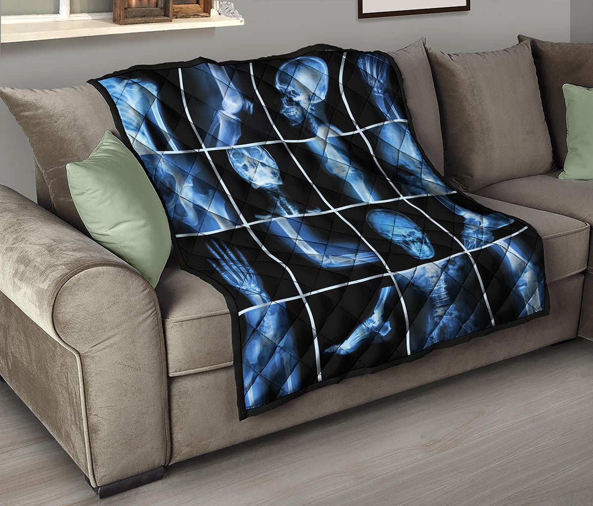 X-Ray Film Radiology Print Quilt