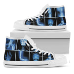 X-Ray Film Radiology Print White High Top Shoes