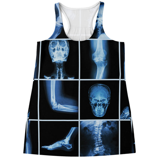X-Ray Film Radiology Print Women's Racerback Tank Top