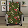 Xmas Candy Cane Pattern Print Armchair Protector