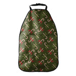 Xmas Candy Cane Pattern Print Car Seat Organizers