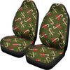 Xmas Candy Cane Pattern Print Universal Fit Car Seat Covers