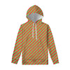 Xmas Candy Cane Stripes Print Pullover Hoodie