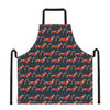 Xmas Dachshund Pattern Print Apron