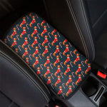 Xmas Dachshund Pattern Print Car Center Console Cover