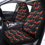 Xmas Dachshund Pattern Print Universal Fit Car Seat Covers