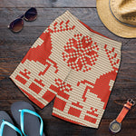 Xmas Deer Knitted Print Men's Shorts