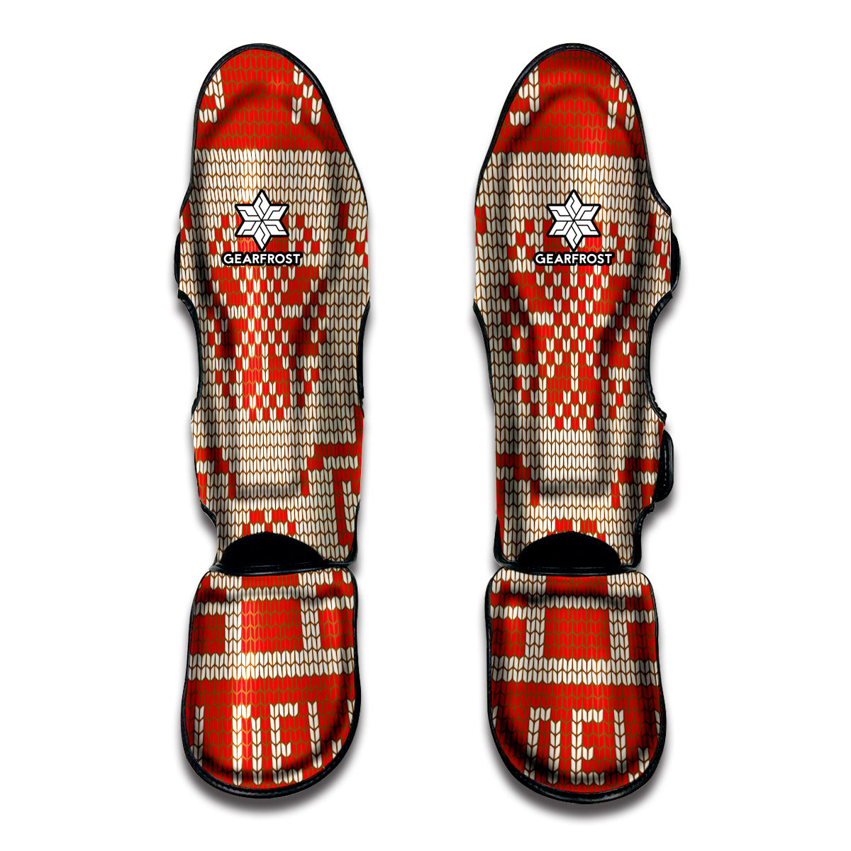 Xmas Deer Knitted Print Muay Thai Shin Guard