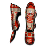 Xmas Deer Knitted Print Muay Thai Shin Guard