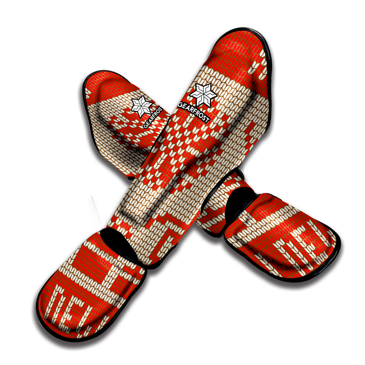 Xmas Deer Knitted Print Muay Thai Shin Guard
