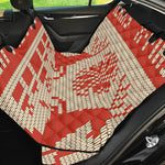 Xmas Deer Knitted Print Pet Car Back Seat Cover