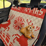 Xmas Deer Knitted Print Pet Car Back Seat Cover