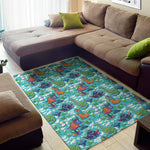 Xmas Dinosaur Pattern Print Area Rug
