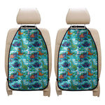 Xmas Dinosaur Pattern Print Car Seat Organizers