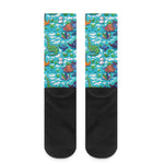 Xmas Dinosaur Pattern Print Crew Socks