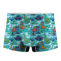 Xmas Dinosaur Pattern Print Men's Boxer Briefs
