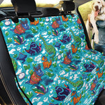 Xmas Dinosaur Pattern Print Pet Car Back Seat Cover