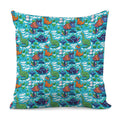 Xmas Dinosaur Pattern Print Pillow Cover