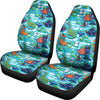 Xmas Dinosaur Pattern Print Universal Fit Car Seat Covers