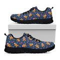 Xmas Gingerbread Man Pattern Print Black Running Shoes