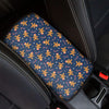 Xmas Gingerbread Man Pattern Print Car Center Console Cover