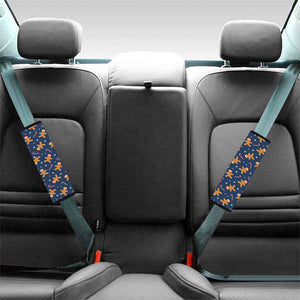 Xmas Gingerbread Man Pattern Print Car Seat Belt Covers