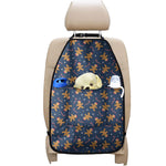 Xmas Gingerbread Man Pattern Print Car Seat Organizers