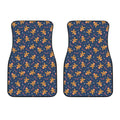 Xmas Gingerbread Man Pattern Print Front Car Floor Mats