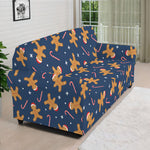 Xmas Gingerbread Man Pattern Print Sofa Cover