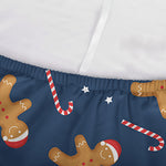 Xmas Gingerbread Man Pattern Print Sofa Cover