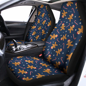 Xmas Gingerbread Man Pattern Print Universal Fit Car Seat Covers