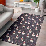 Xmas Llama Pattern Print Area Rug