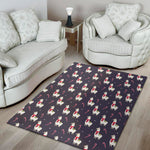 Xmas Llama Pattern Print Area Rug