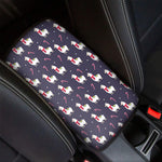 Xmas Llama Pattern Print Car Center Console Cover