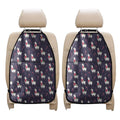 Xmas Llama Pattern Print Car Seat Organizers