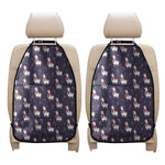 Xmas Llama Pattern Print Car Seat Organizers