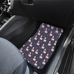 Xmas Llama Pattern Print Front and Back Car Floor Mats