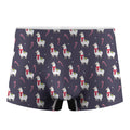 Xmas Llama Pattern Print Men's Boxer Briefs