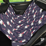 Xmas Llama Pattern Print Pet Car Back Seat Cover