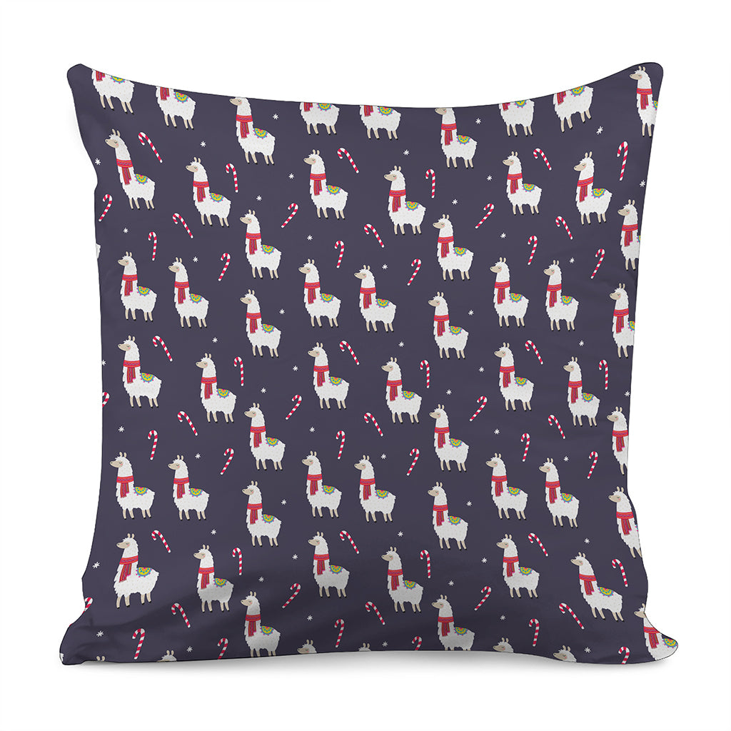 Xmas Llama Pattern Print Pillow Cover