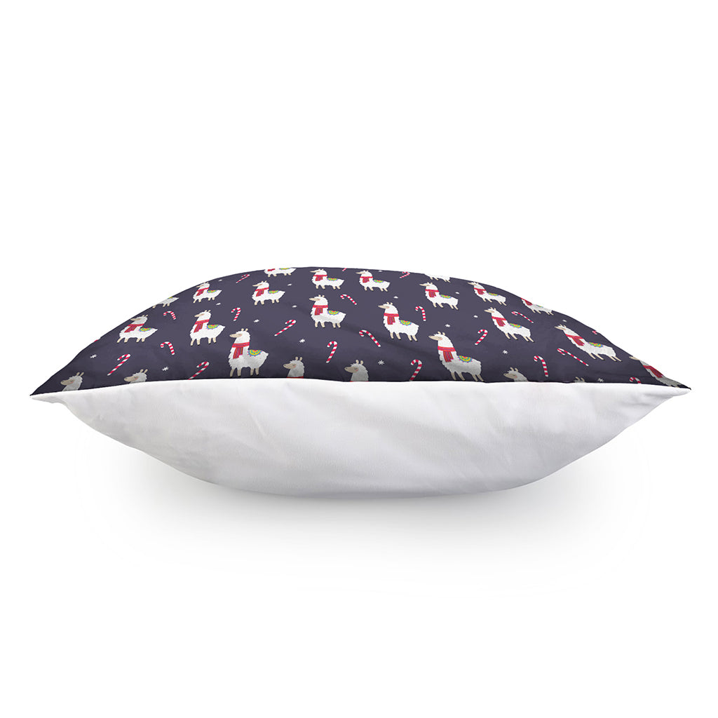 Xmas Llama Pattern Print Pillow Cover