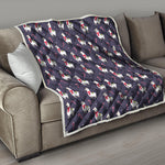 Xmas Llama Pattern Print Quilt