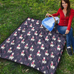 Xmas Llama Pattern Print Quilt