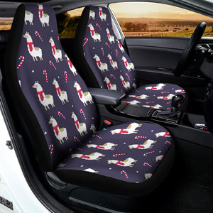 Xmas Llama Pattern Print Universal Fit Car Seat Covers