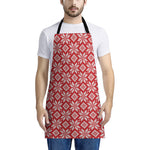 Xmas Nordic Knitted Pattern Print Apron