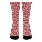 Xmas Nordic Knitted Pattern Print Crew Socks